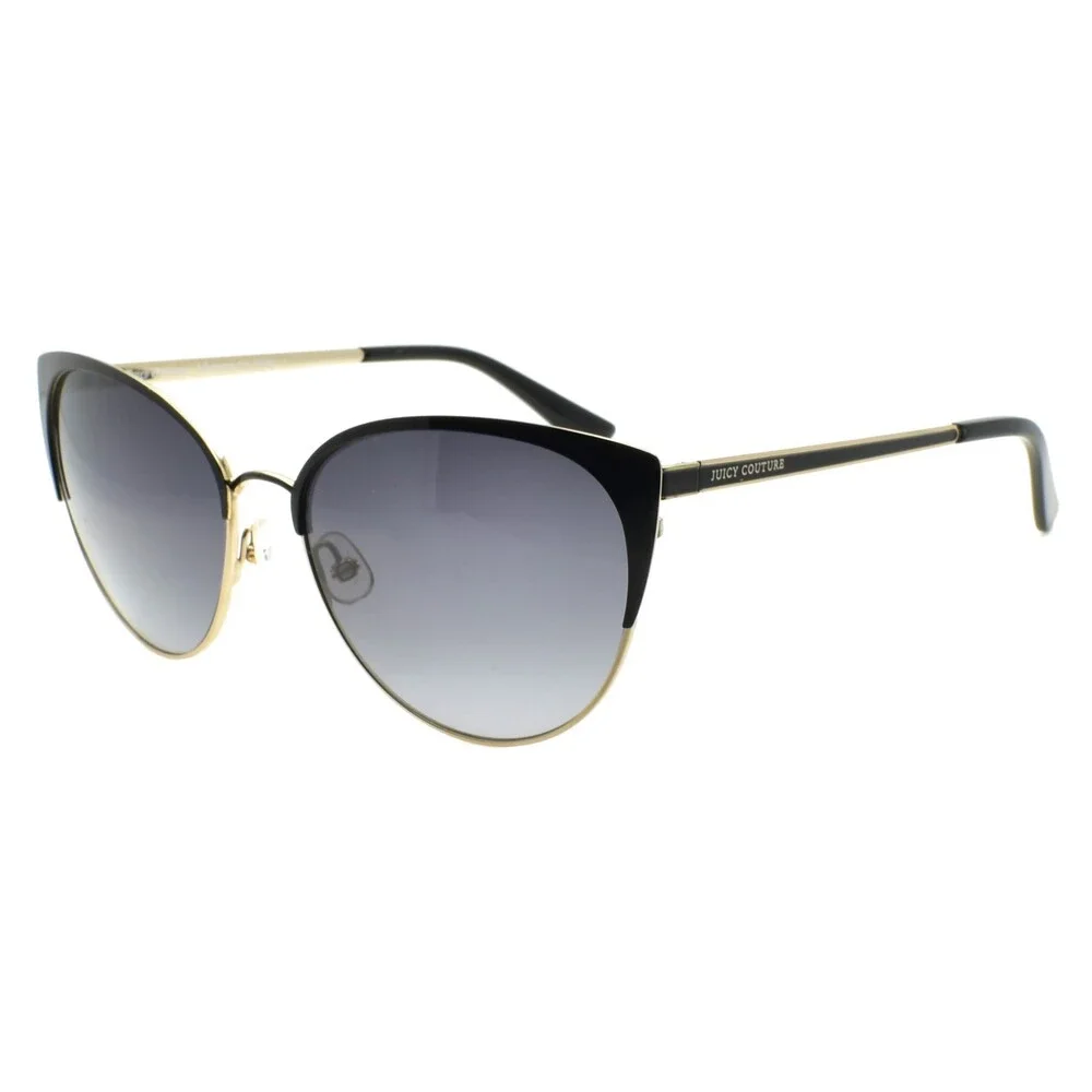 Juicy Couture JU 612 /G/S/ 807 9O Women's Sunglasses Cat Eye Black / Gray